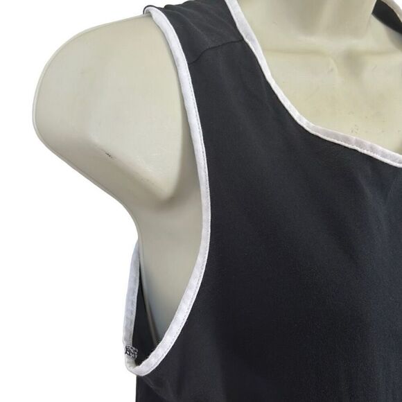 Kate Spade New York Black and White Bow Peplum Swing Top Tank Size  M - Picture 2 of 5